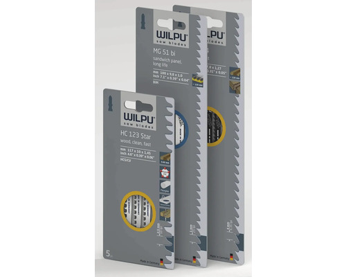 Pilové listy Wilpu pro dřevo a kov