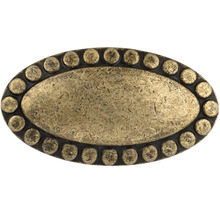 Oválný nábytkový knoflík s tečkovaným vzorem