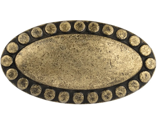 Oválný nábytkový knoflík s tečkovaným vzorem