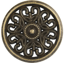 Kulatý nábytkový knoflík s květinovým vzorem