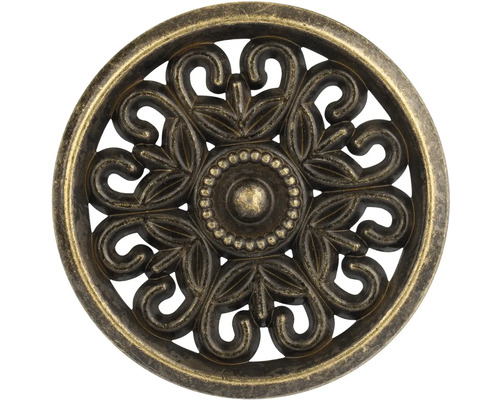 Kulatý nábytkový knoflík s květinovým vzorem