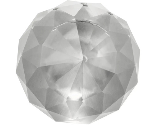 Dekorativní skleněná koule s fazetovým brusem