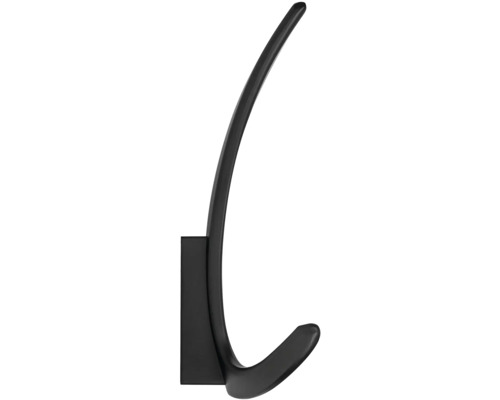 Černý věšák na stěnu