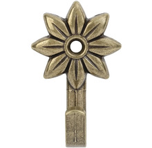 Dekorativní háček s květinovým designem pro montáž na stěnu