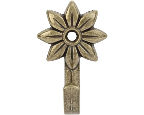 Dekorativní háček s květinovým designem pro montáž na stěnu