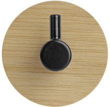 Bambusový věšák s černým háčkem