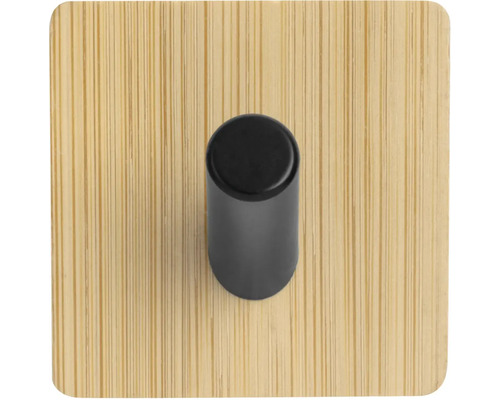 Nástěnný háček z bambusu s válcovým hákem