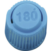 Plastová krytka s nápisem 180 stupňů