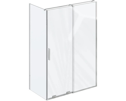 Sprchový kout s rohovým vstupem a skleněnými stěnami