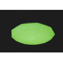 Zelené stropní svítidlo se vzorem hvězd