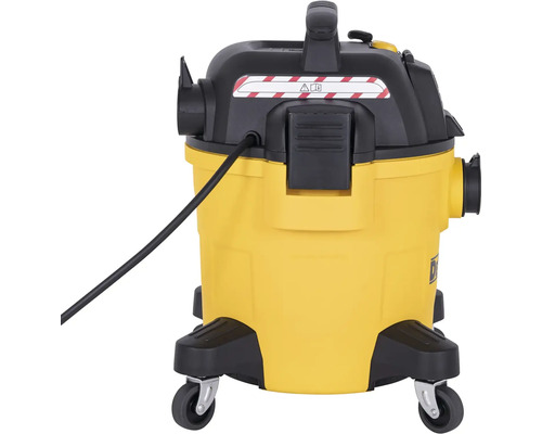 Žlutý víceúčelový vysavač s kolečky