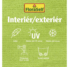 Logo FloraSelf, vhodné pro vnitřní i venkovní použití, lehké, odolné vůči UV záření, odolné vůči mrazu, předvrtaný otvor na dně, včetně koleček