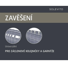Závěs Solevito pro záclonové kolejnice a tyče
