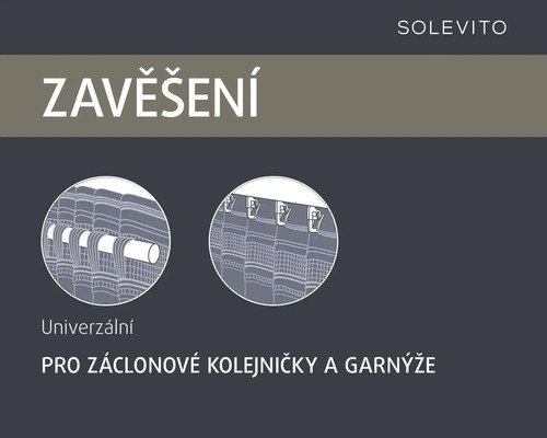 Závěs Solevito pro záclonové kolejnice a tyče