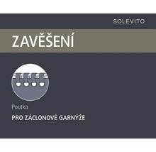 Solevito závěs pro záclonové tyče