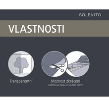 Vlastnosti produktu Solevito: Transparentní a zkracovatelný