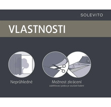 Vlastnosti produktu Solevito: Neprůhledné a zkracovatelné