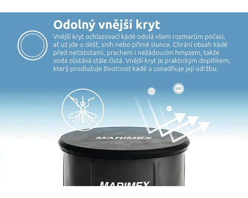 Kryt chladicí vany Marimex s ochranou proti povětrnostním vlivům, nečistotám a hmyzu