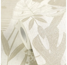 Role tapety s rostlinným vzorem