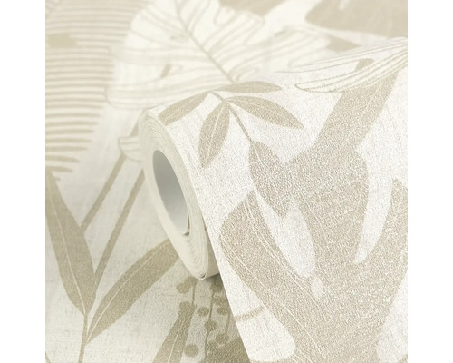 Role tapety s rostlinným vzorem