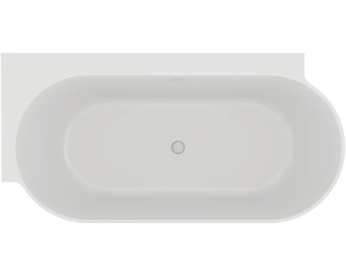 Volně stojící vana oválného tvaru, pohled shora