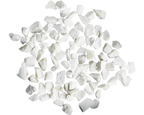 Bílé okrasné štěrky