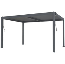 Volně stojící šedá pergola z hliníku