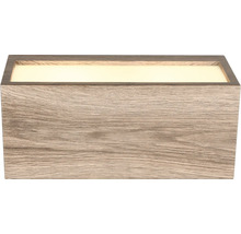 Dřevěné nástěnné svítidlo s obdélníkovým designem