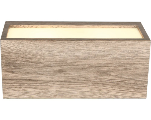 Dřevěné nástěnné svítidlo s obdélníkovým designem