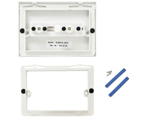 Revizní rám pro splachovací nádržku s upevňovacím materiálem