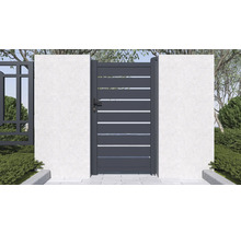 Hliníková zahradní branka s vodorovnými prvky