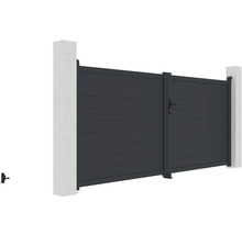 Hliníková zahradní branka se sloupky