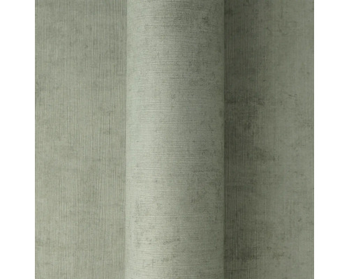 Zelená strukturovaná vliesová tapeta se svislými pruhy a betonovým vzhledem