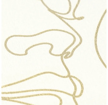 Vliesová tapeta s motivem one-line art a strukturovaným povrchem.