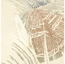 Role vliesové tapety s jemnou strukturou a abstraktním vzorem peří.