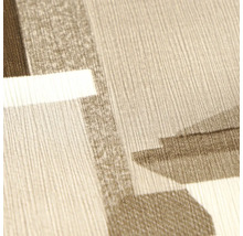 Vliesová tapeta s geometrickým vzorem a strukturovaným povrchem s jemnými svislými liniemi.