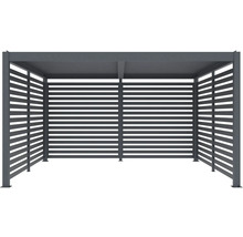 Pergola s lamelovými stěnami pro venkovní použití