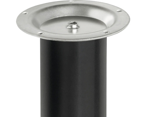 Kovová noha nábytku s montážní deskou