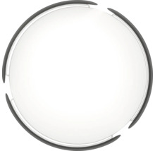 Kulaté zrcadlo s šedým orámováním