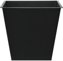 Černý, hranatý květináč