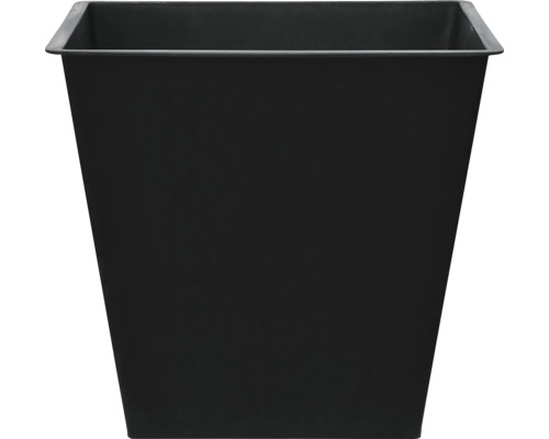 Černý, hranatý květináč