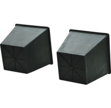 Dva čtvercové plastové květináče