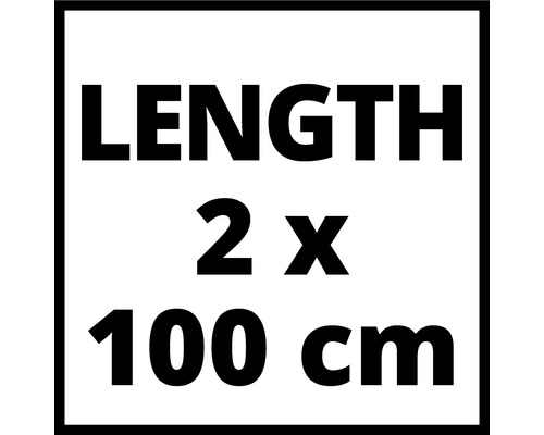 Délka 2 x 100 cm