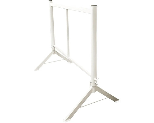 Bílá kovová malířská koza s trojnožkou
