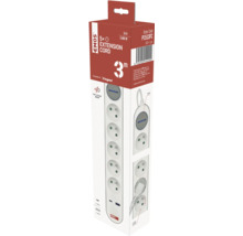 Prodlužovací kabel EMOS s pěti zásuvkami, třímetrový kabel, port USB A a USB C