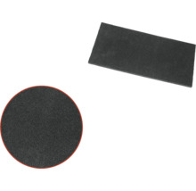 Dvě podložky z pěnové gumy, obdélníková a kulatá