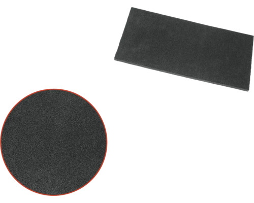 Dvě podložky z pěnové gumy, obdélníková a kulatá