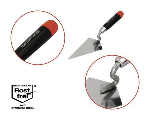 Špachtle na spáry Maurerlob s čepelí z nerezové oceli a plastovou rukojetí