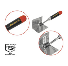 Rohová špachtle Maurerlob z nerezové oceli s plastovou rukojetí