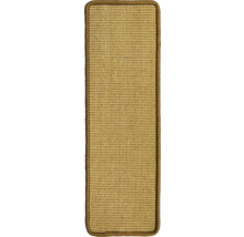 Sisalový běhoun na schody s hnědým okrajem